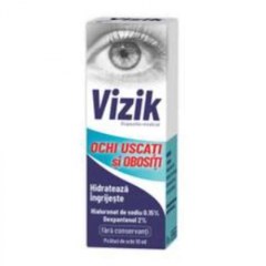 Vizik picaturi pentru ochi uscati si obositi, 10ml, Zdrovit